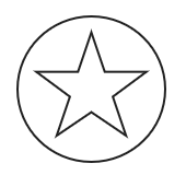 simple star circle icon
